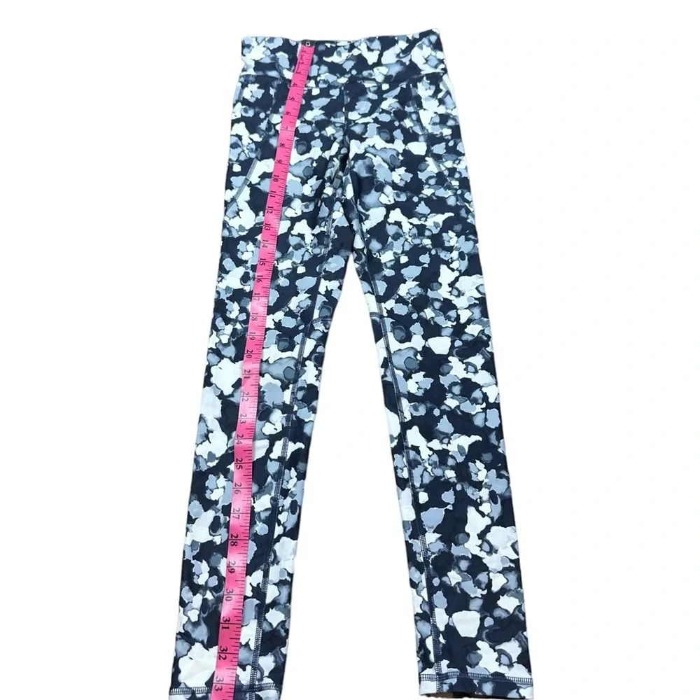 OLD NAVY: Girl’s Elevate Mid-Rise Active Blue Printed Leggings -Size Large